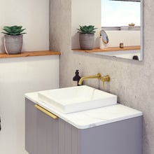 Arcade 400mm Square Ceramic Semi-Inset Basin